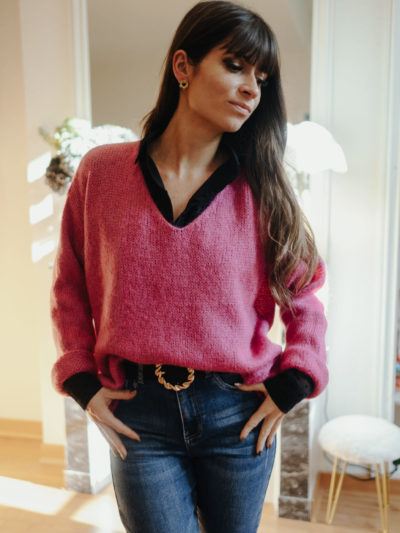 Pull GUSTAVE Framboise