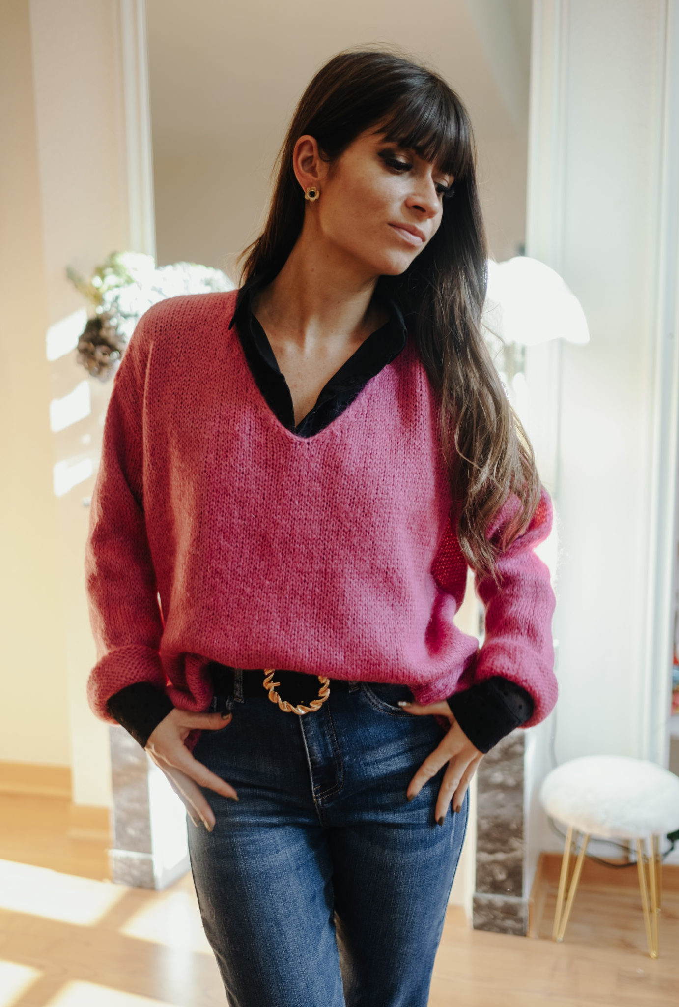 Pull GUSTAVE Framboise