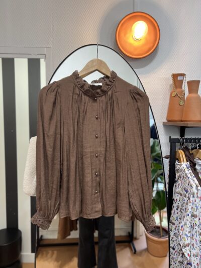 CHEMISE CLÉO Chocolat