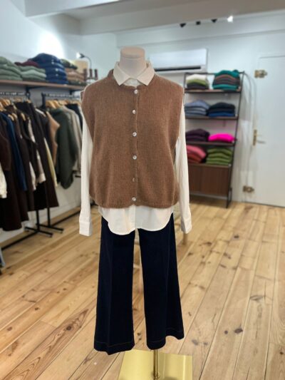 GILET ZOÉ CAMEL