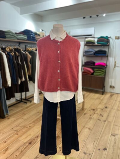 GILET ZOÉ FRAMBOISE